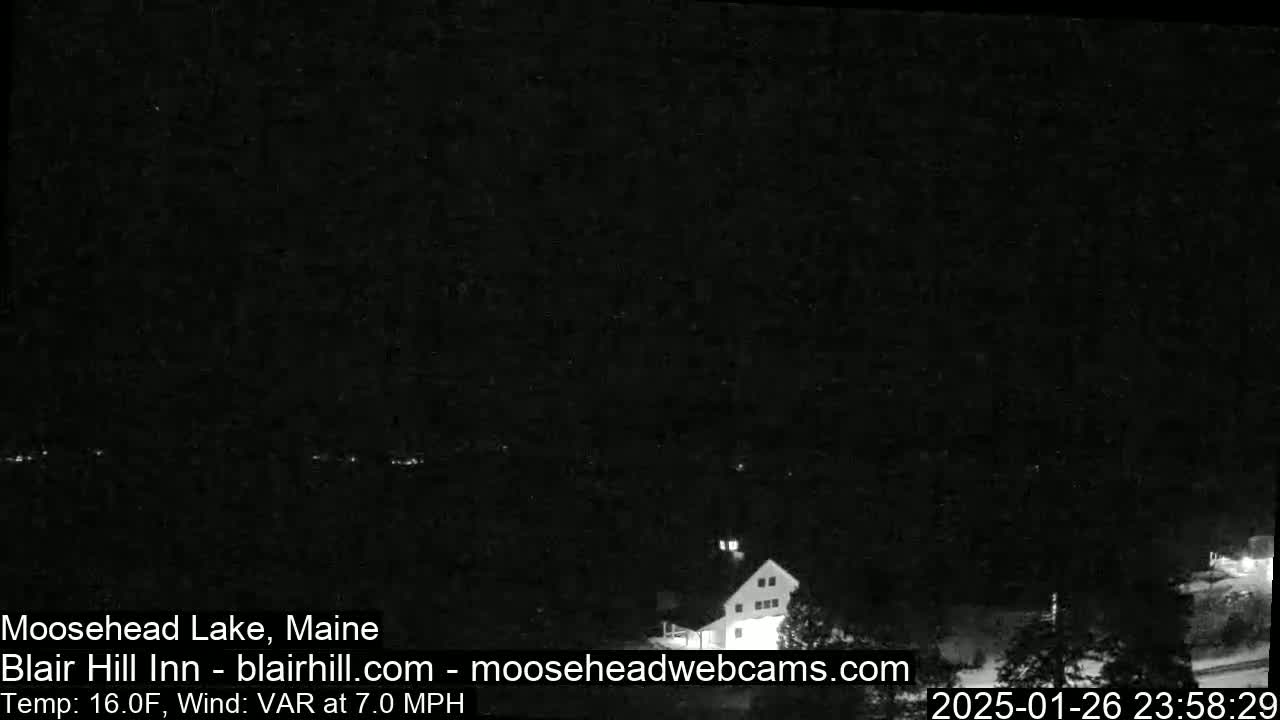 Blair Hill Inn, Moosehead Lake Live Cam , Maine USA
