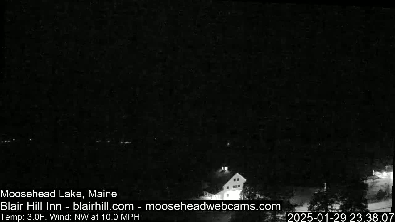 Blair Hill Inn, Moosehead Lake Live Cam , Maine USA