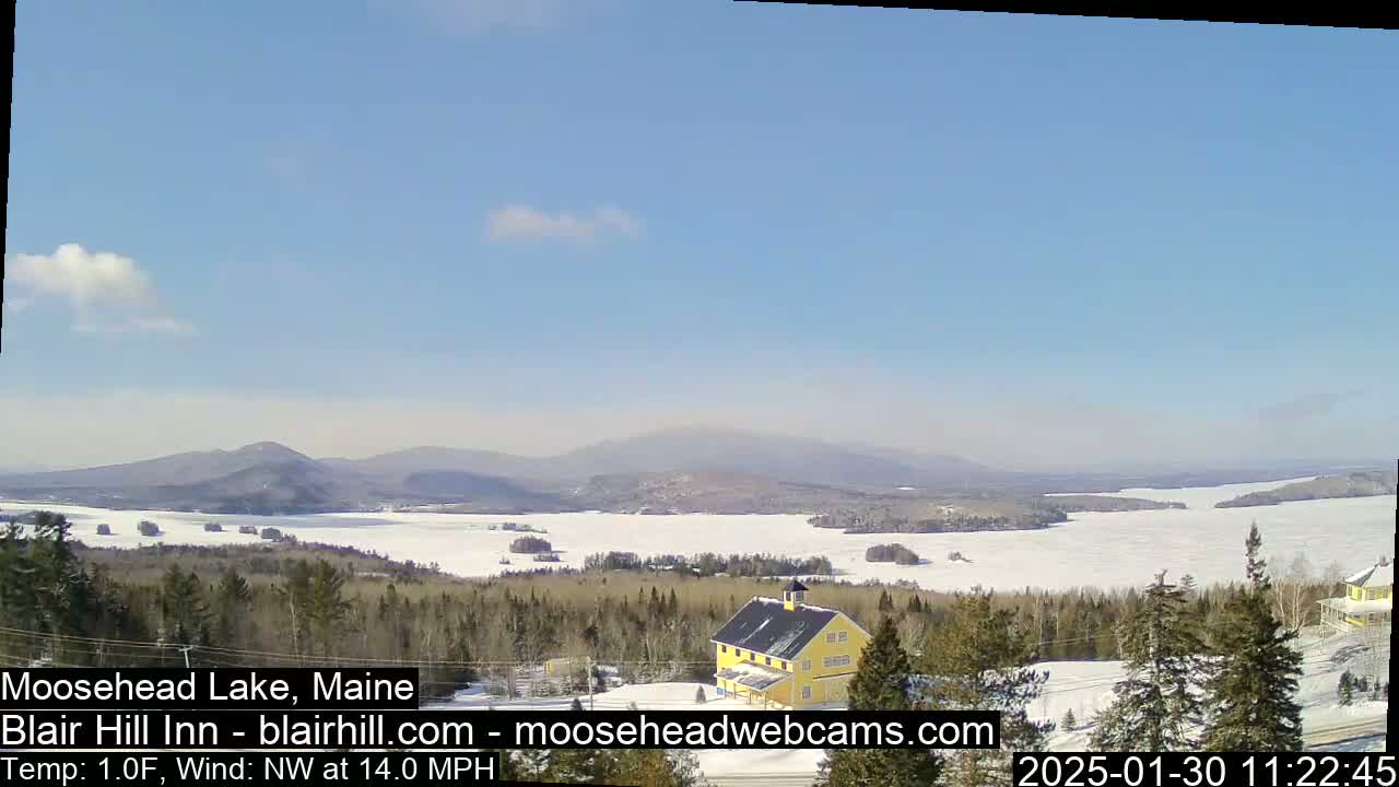 Blair Hill Inn, Moosehead Lake Live Cam , Maine USA