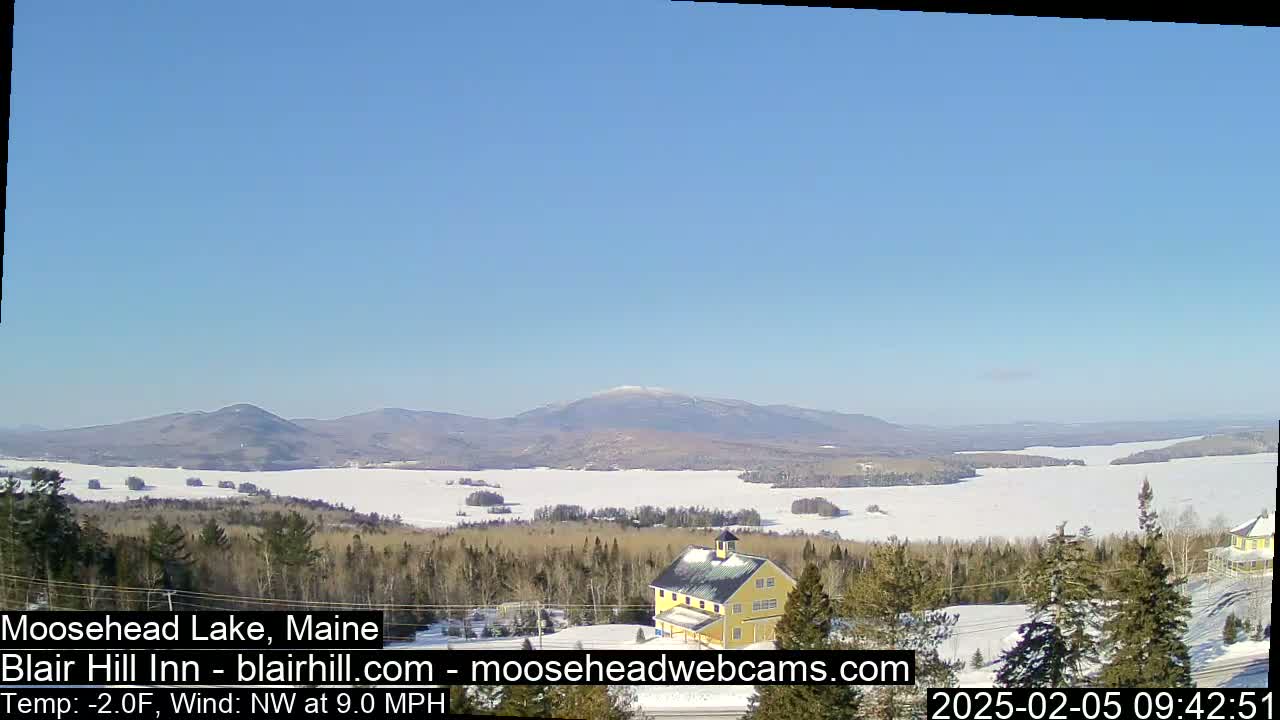 Blair Hill Inn, Moosehead Lake Live Cam , Maine USA