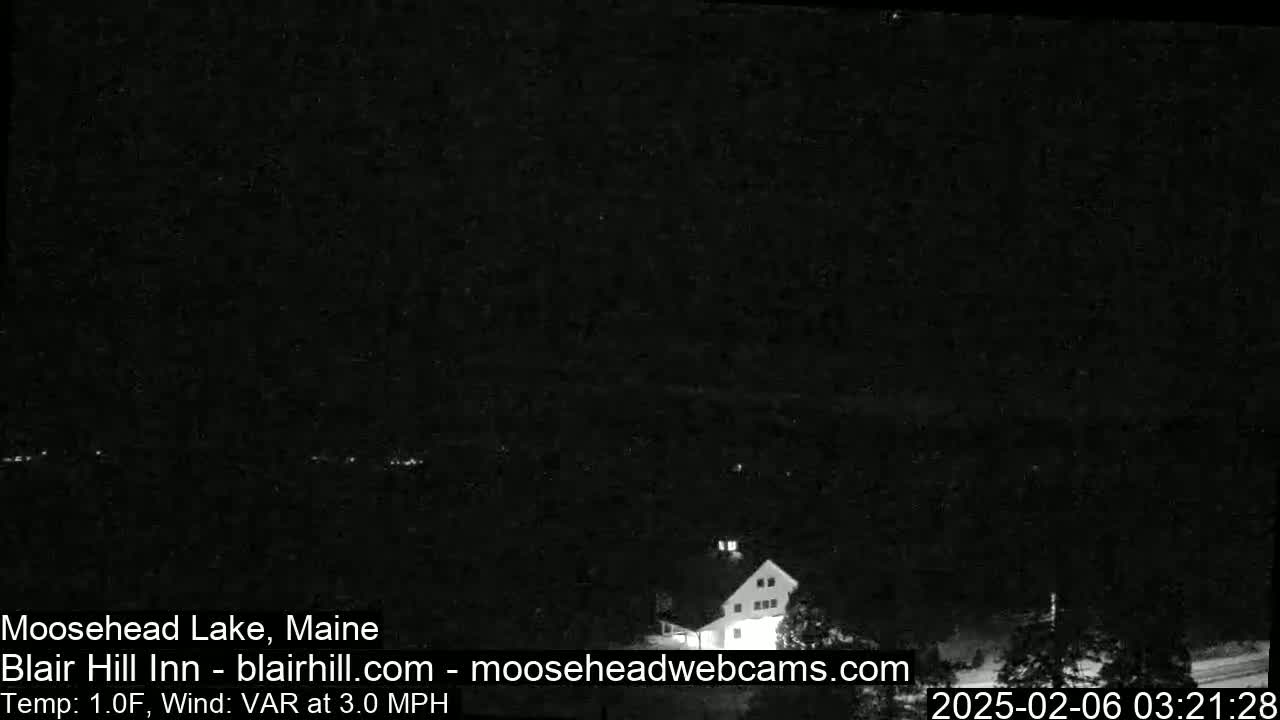 Blair Hill Inn, Moosehead Lake Live Cam , Maine USA
