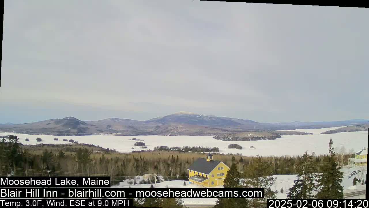 Blair Hill Inn, Moosehead Lake Live Cam , Maine USA