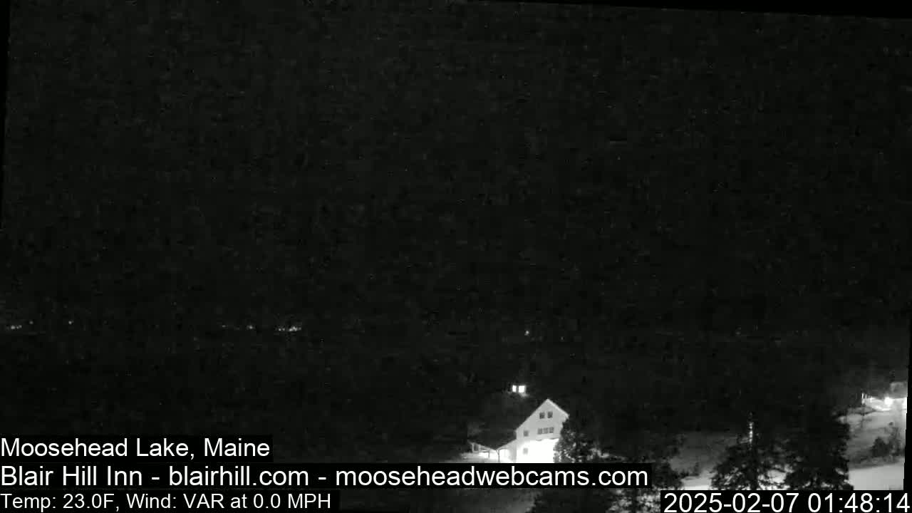 Blair Hill Inn, Moosehead Lake Live Cam , Maine USA