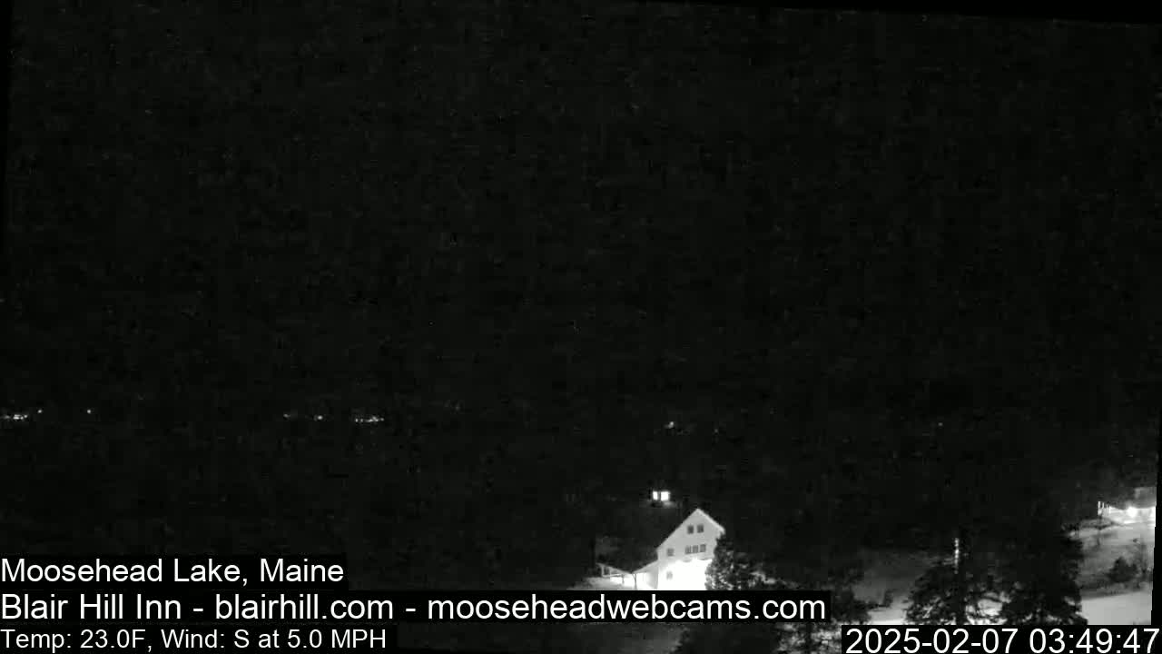Blair Hill Inn, Moosehead Lake Live Cam , Maine USA