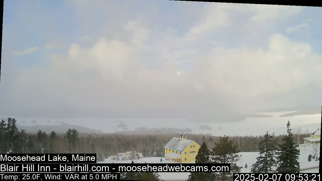 Blair Hill Inn, Moosehead Lake Live Cam , Maine USA