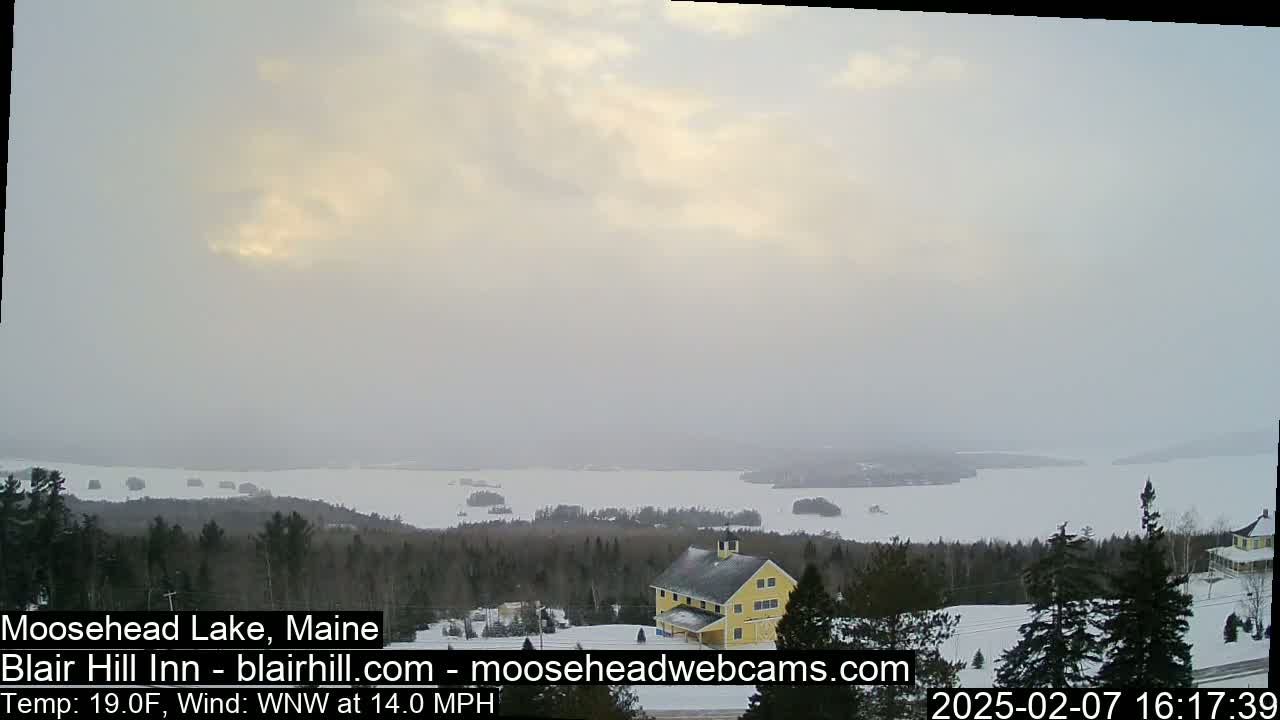Blair Hill Inn, Moosehead Lake Live Cam , Maine USA