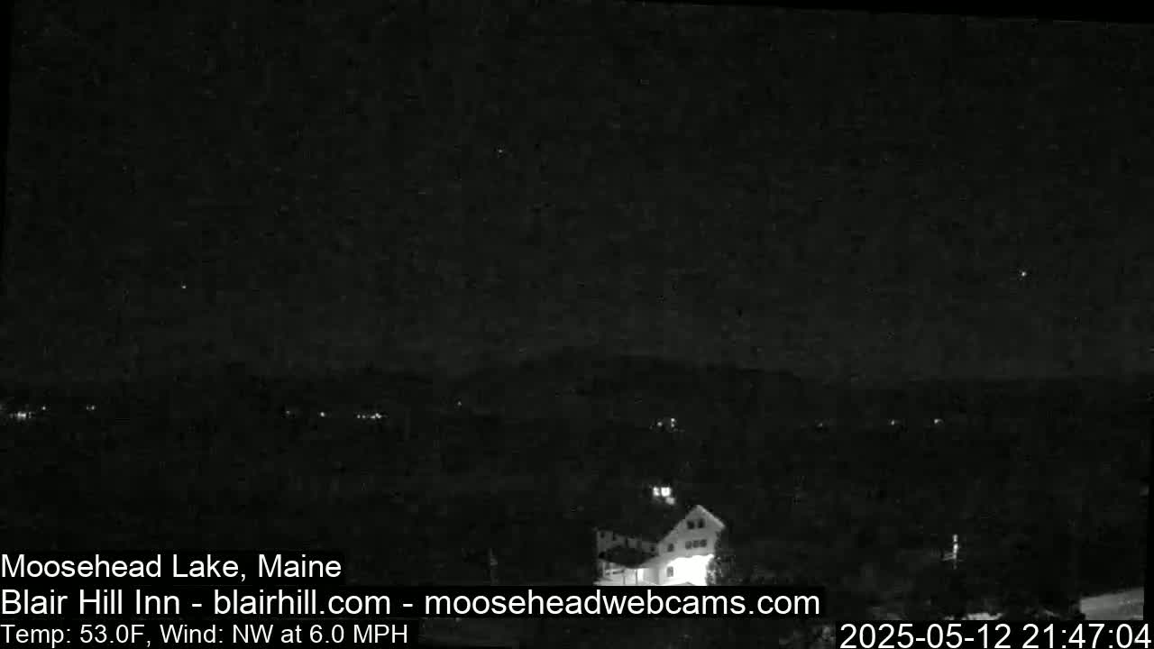 Blair Hill Inn, Moosehead Lake Live Cam , Maine USA