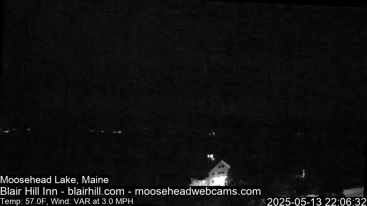 Blair Hill Inn, Moosehead Lake Live Cam , Maine USA