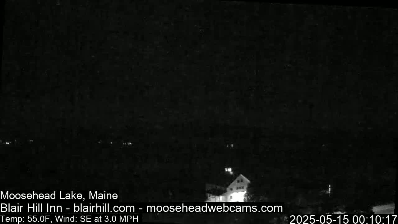 Blair Hill Inn, Moosehead Lake Live Cam , Maine USA