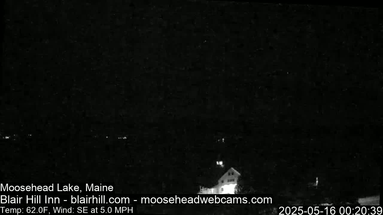 Blair Hill Inn, Moosehead Lake Live Cam , Maine USA