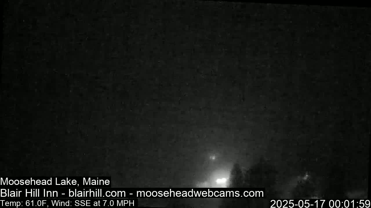 Blair Hill Inn, Moosehead Lake Live Cam , Maine USA