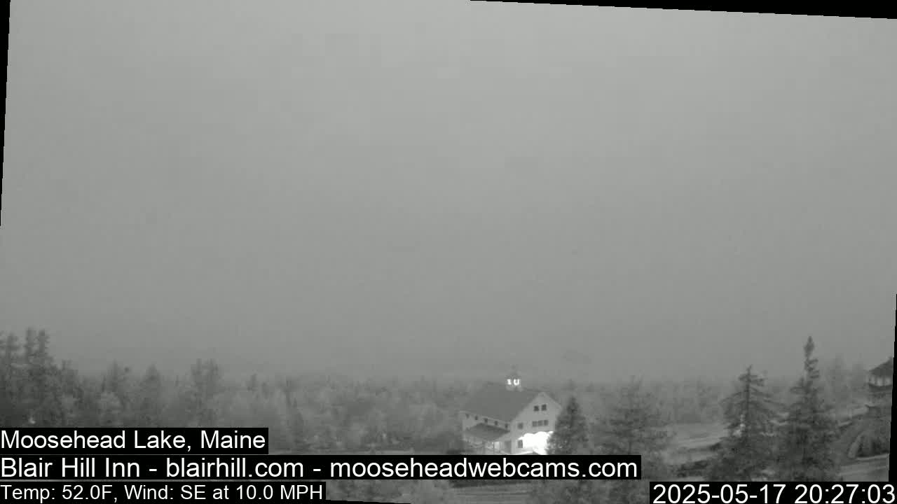 Blair Hill Inn, Moosehead Lake Live Cam , Maine USA