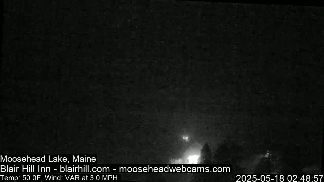 Blair Hill Inn, Moosehead Lake Live Cam , Maine USA