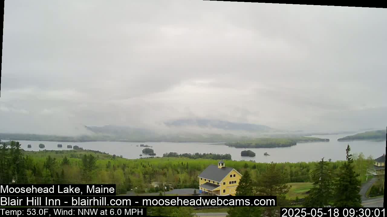 Blair Hill Inn, Moosehead Lake Live Cam , Maine USA