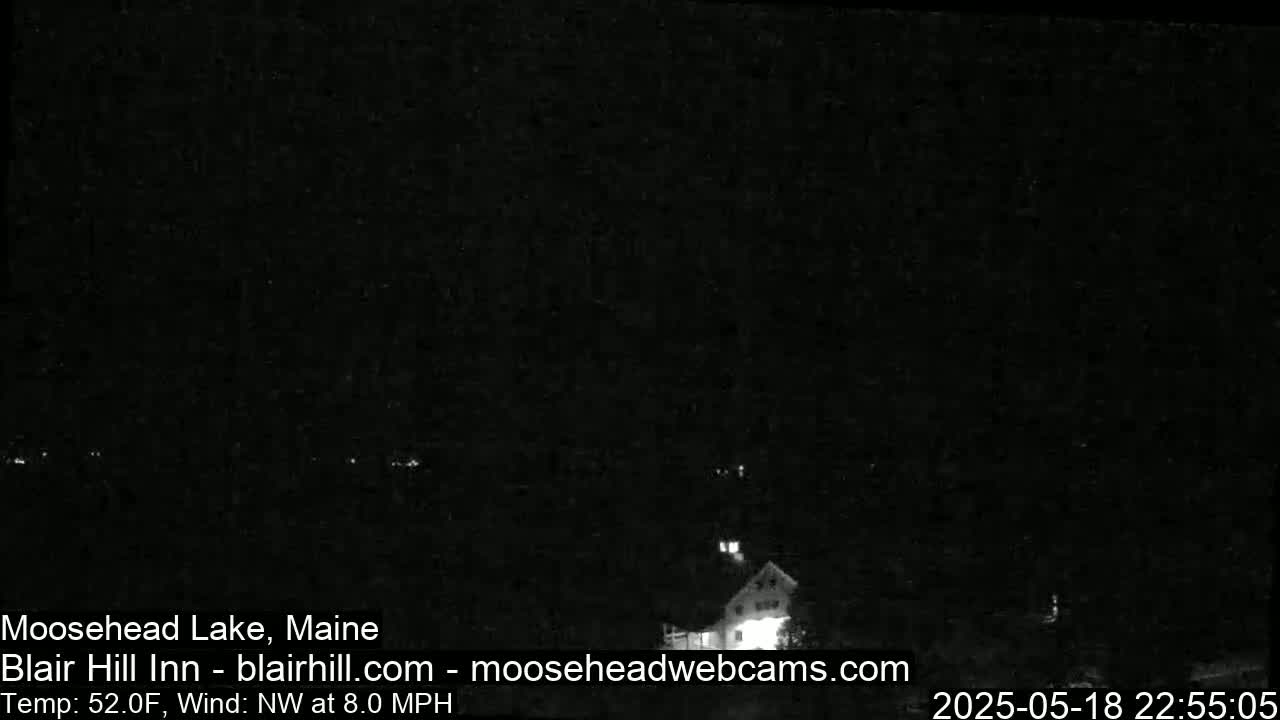 Blair Hill Inn, Moosehead Lake Live Cam , Maine USA