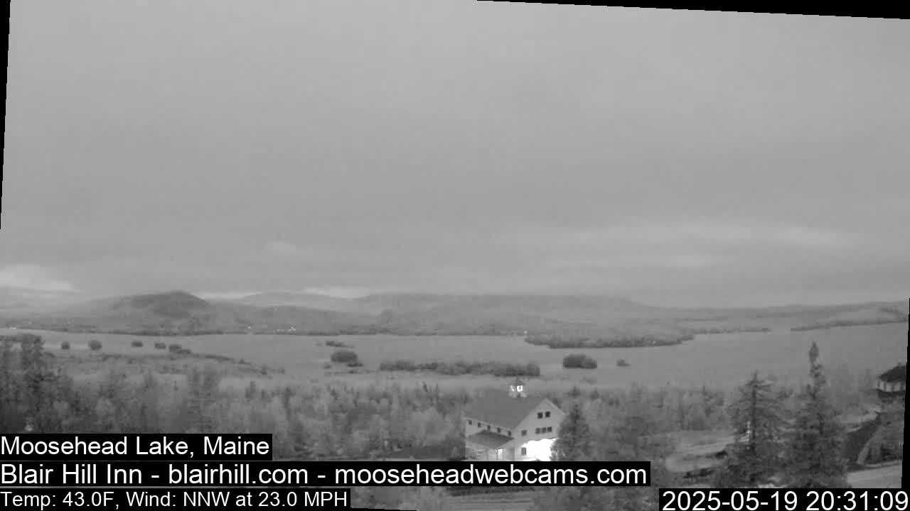 Blair Hill Inn, Moosehead Lake Live Cam , Maine USA