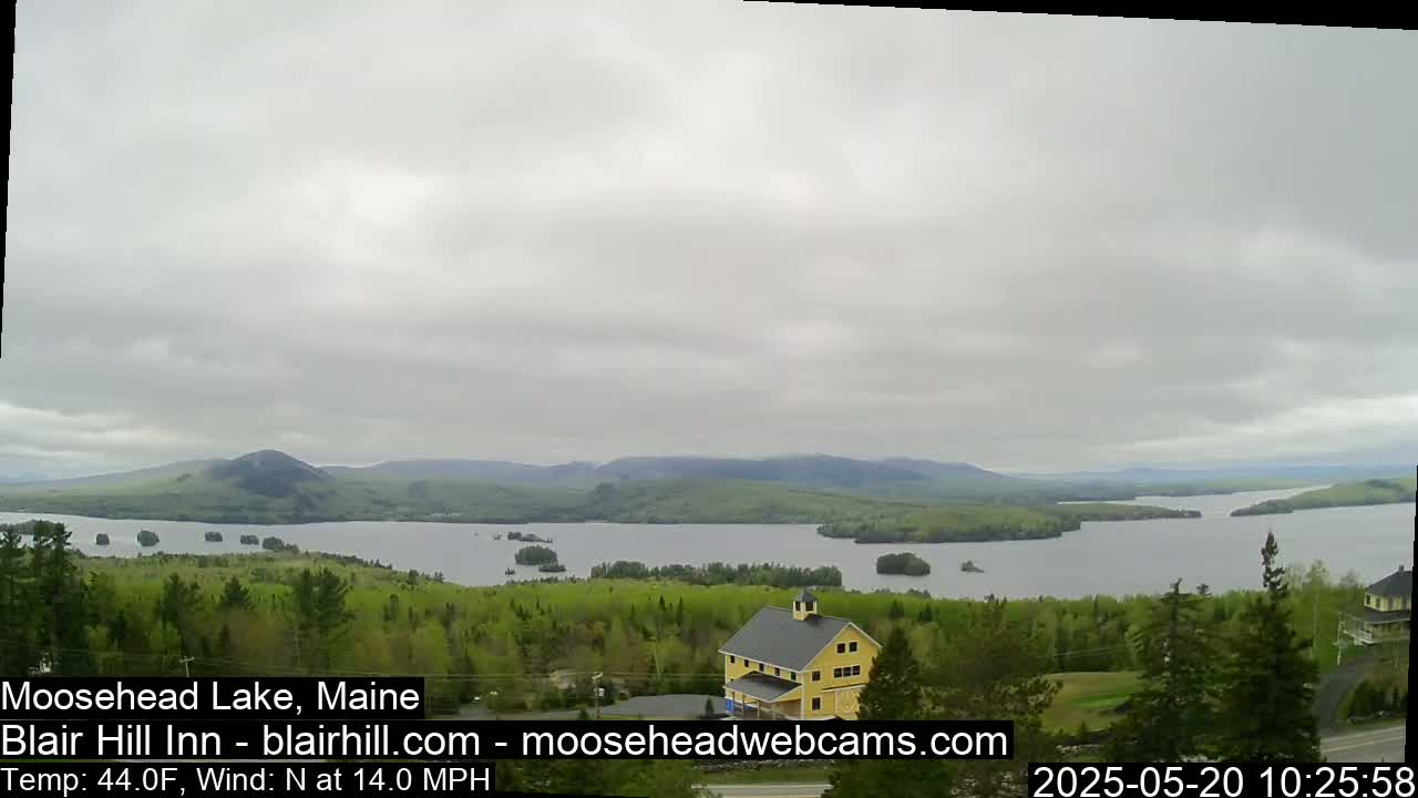 Blair Hill Inn, Moosehead Lake Live Cam , Maine USA