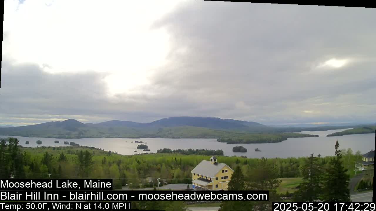 Blair Hill Inn, Moosehead Lake Live Cam , Maine USA