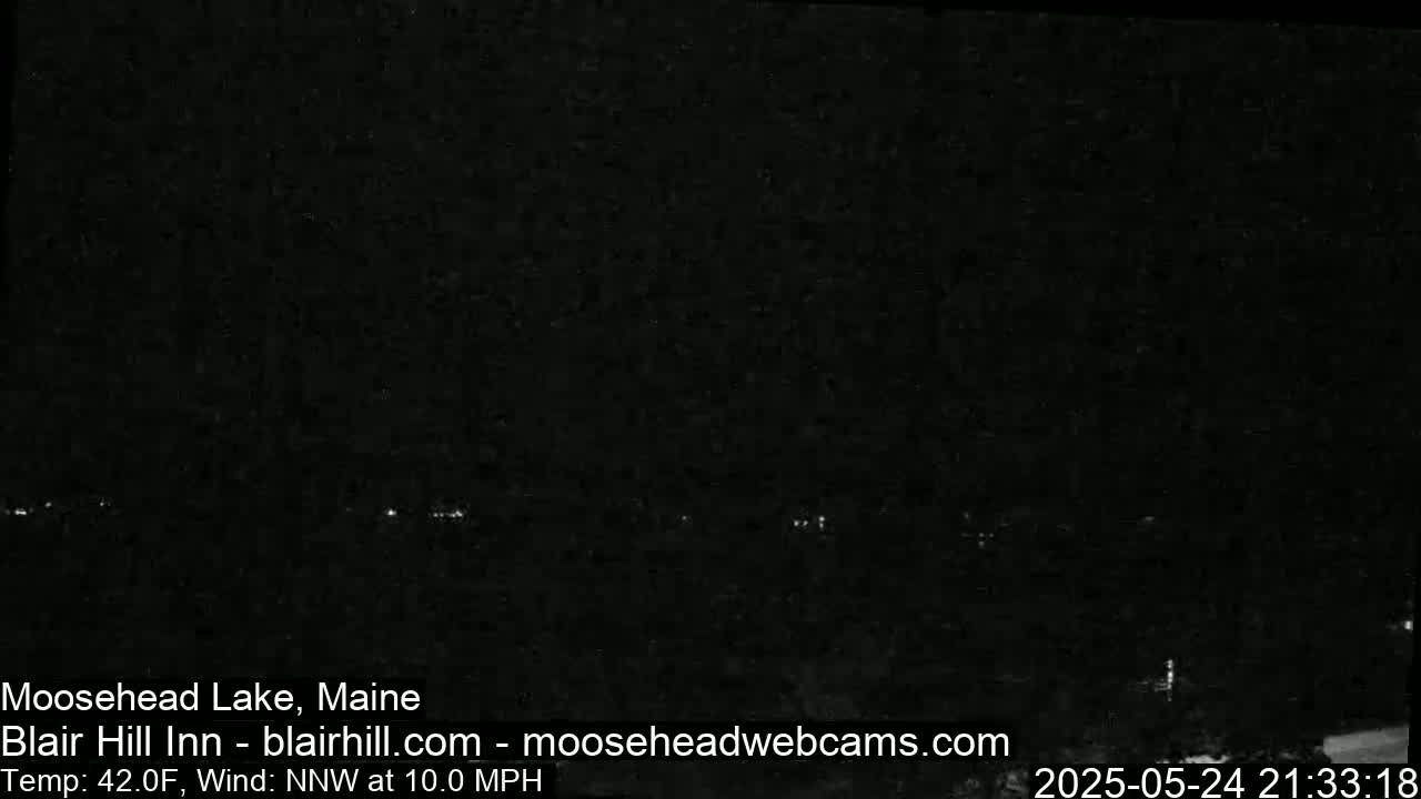 Blair Hill Inn, Moosehead Lake Live Cam , Maine USA