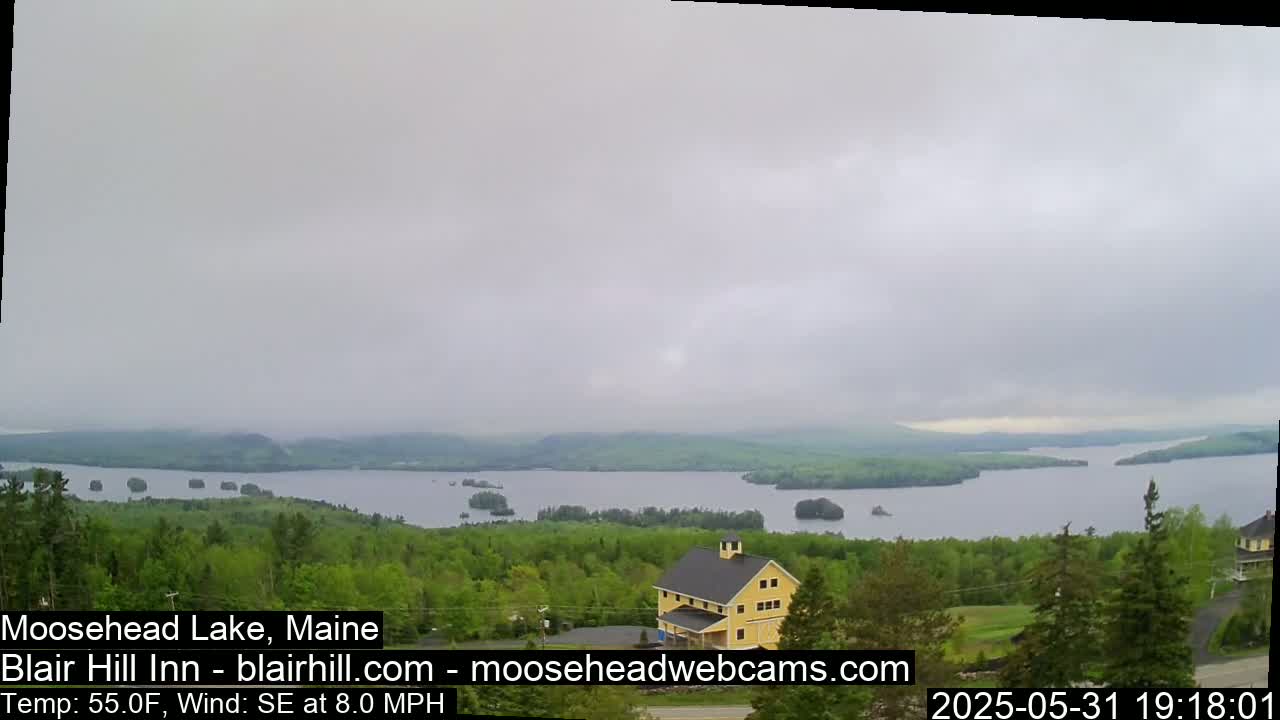 Blair Hill Inn, Moosehead Lake Live Cam , Maine USA