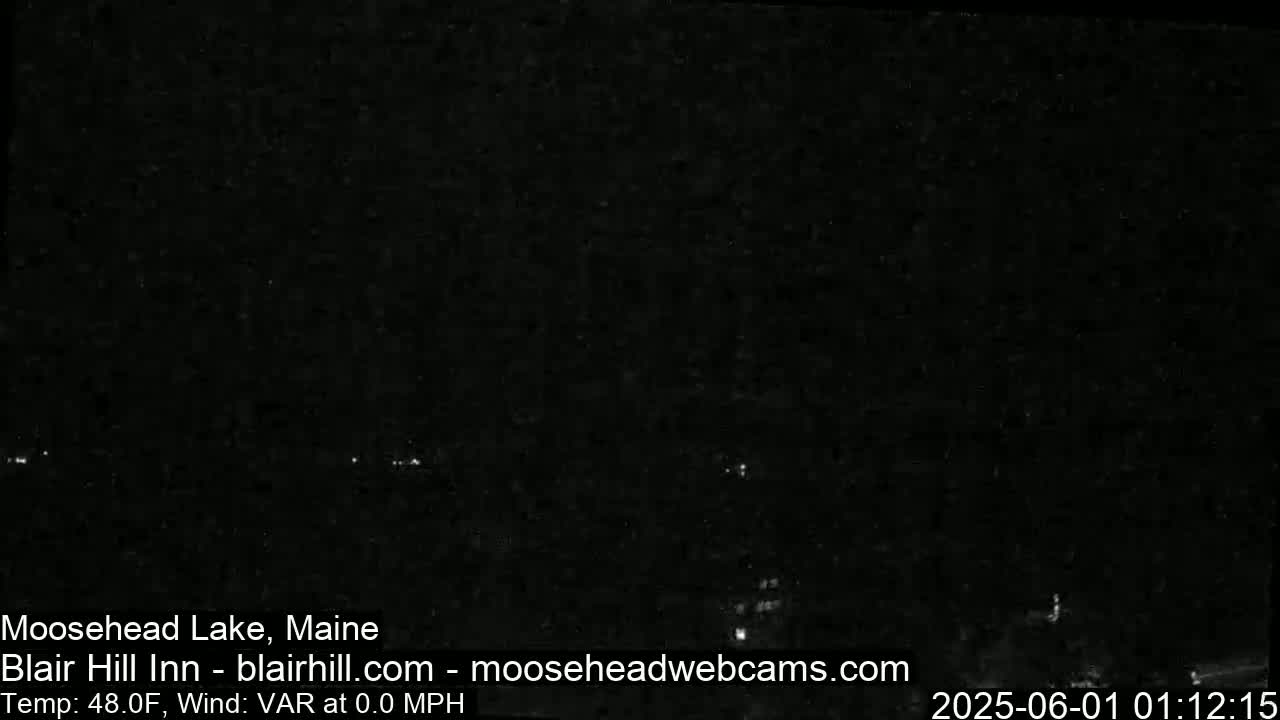 Blair Hill Inn, Moosehead Lake Live Cam , Maine USA