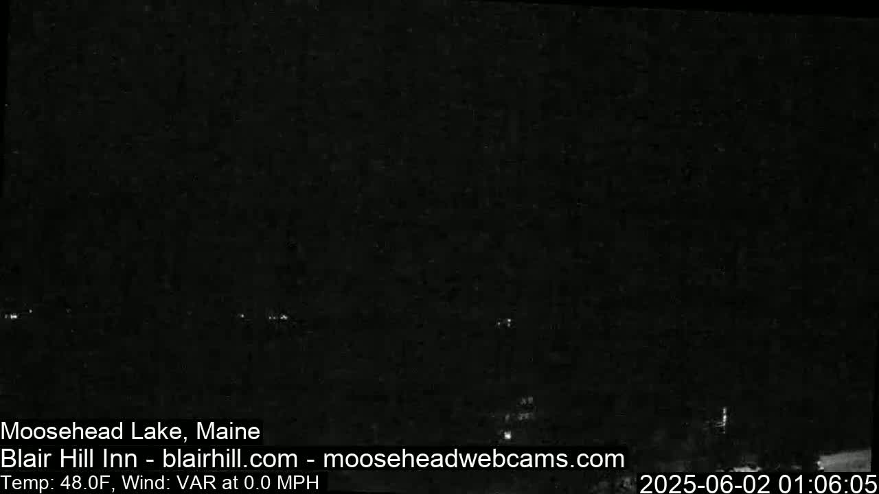Blair Hill Inn, Moosehead Lake Live Cam , Maine USA