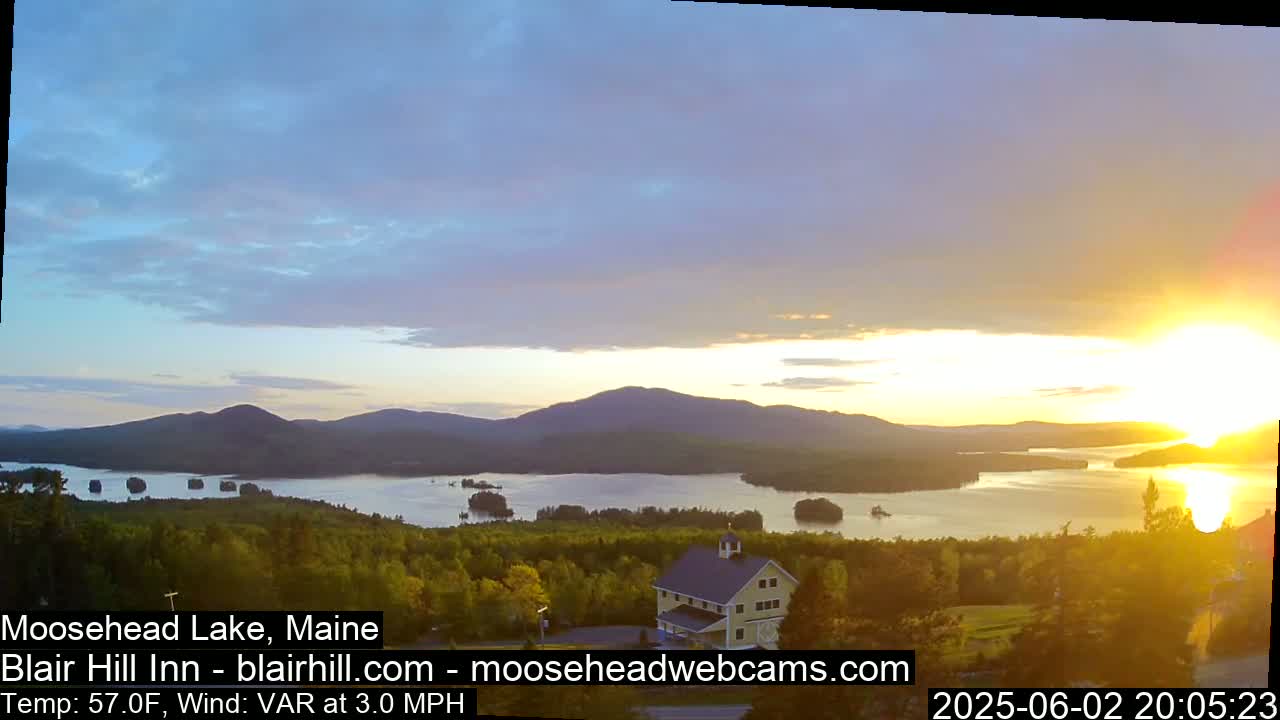 Blair Hill Inn, Moosehead Lake Live Cam , Maine USA