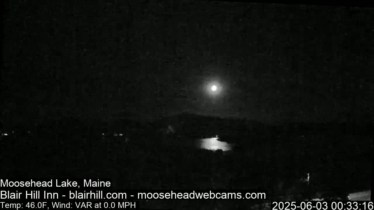 Blair Hill Inn, Moosehead Lake Live Cam , Maine USA