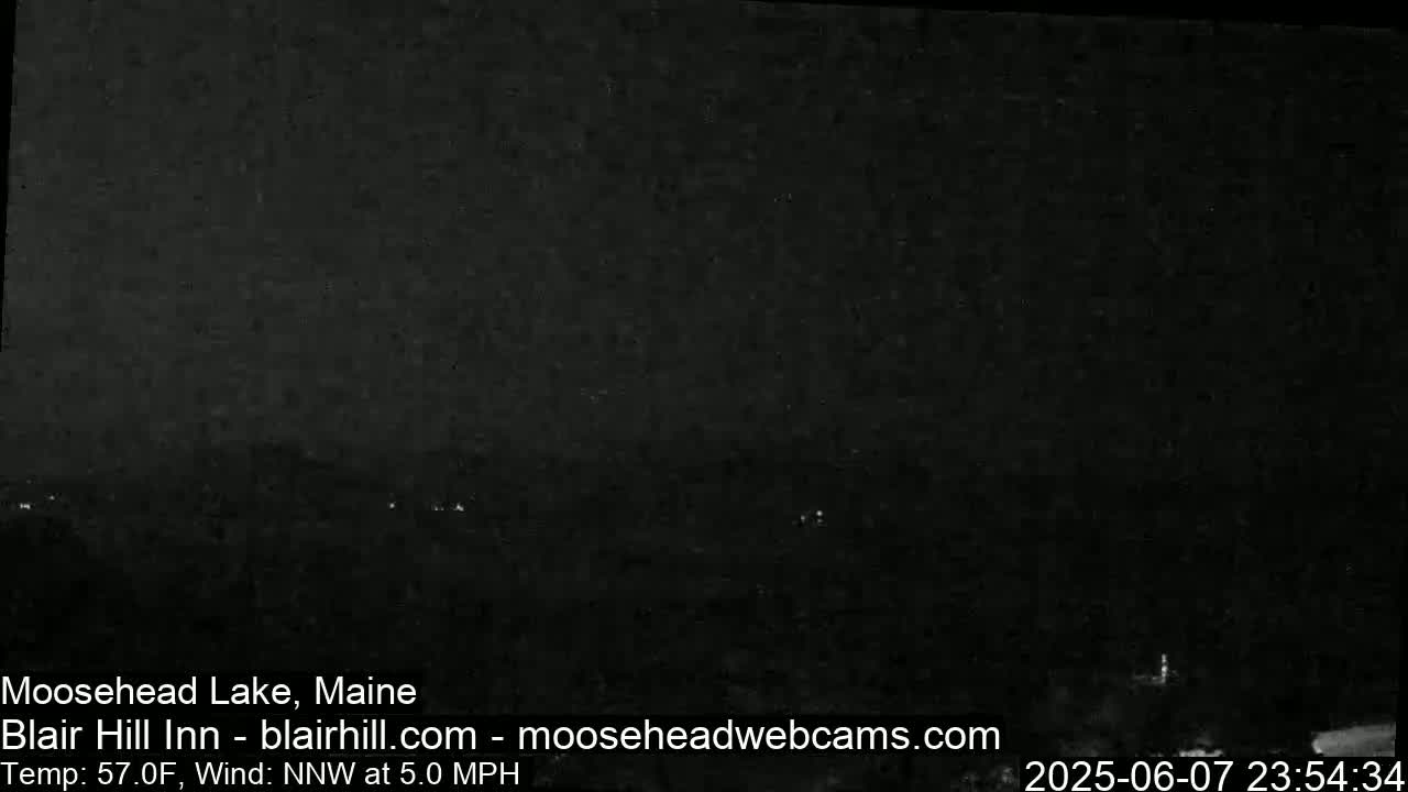 Blair Hill Inn, Moosehead Lake Live Cam , Maine USA