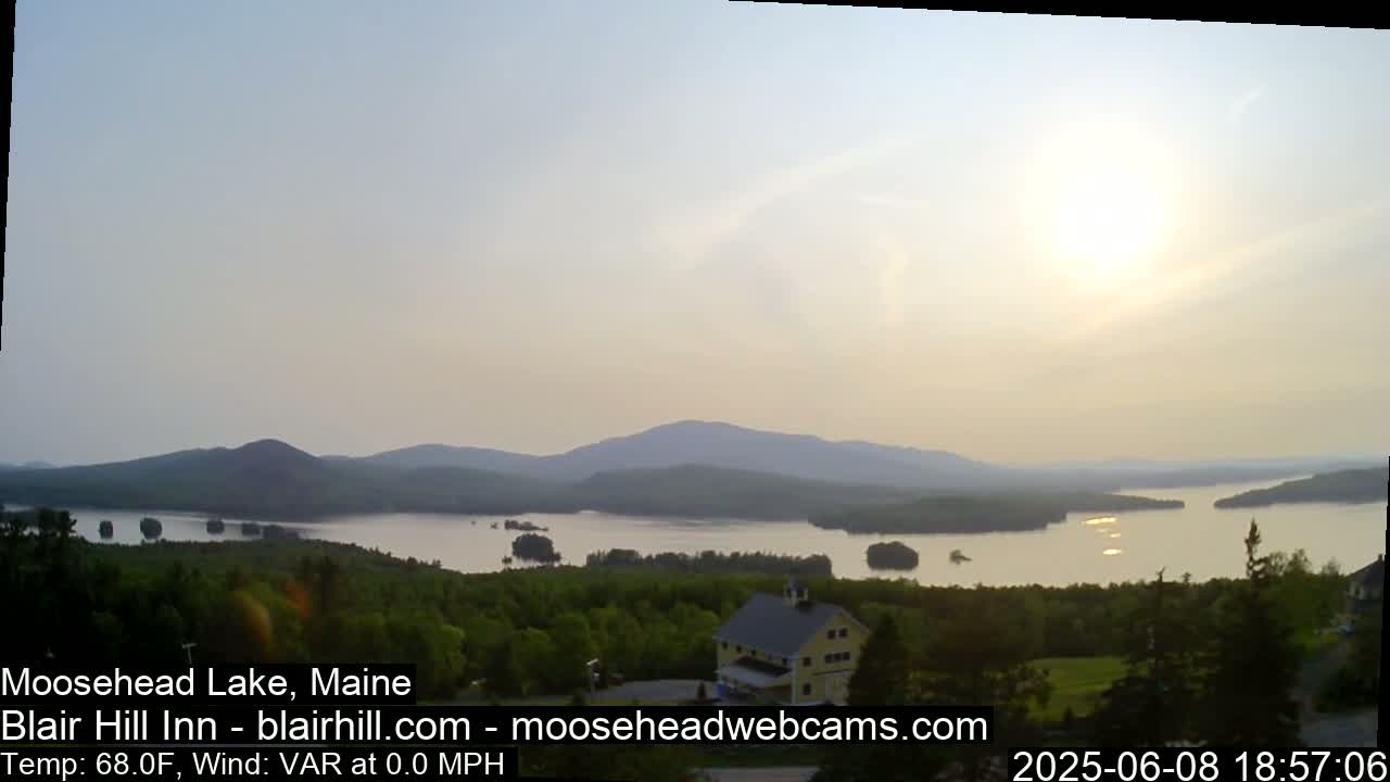 Blair Hill Inn, Moosehead Lake Live Cam , Maine USA