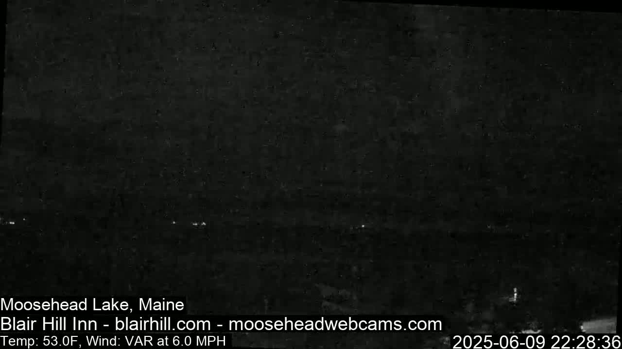 Blair Hill Inn, Moosehead Lake Live Cam , Maine USA