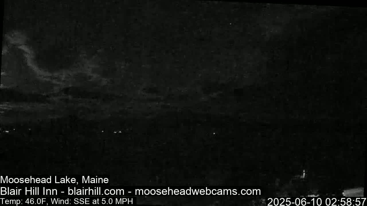 Blair Hill Inn, Moosehead Lake Live Cam , Maine USA