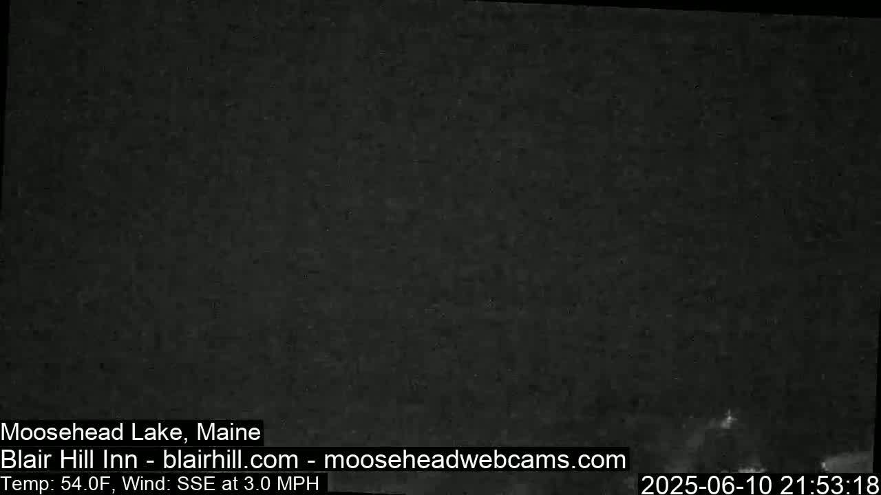 Blair Hill Inn, Moosehead Lake Live Cam , Maine USA