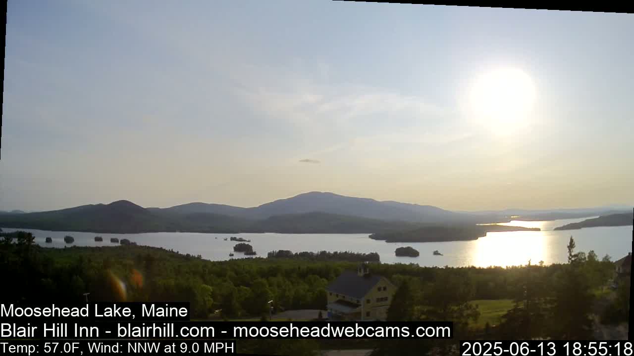 Blair Hill Inn, Moosehead Lake Live Cam , Maine USA