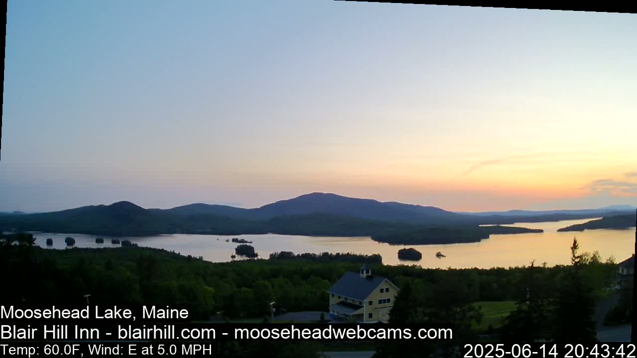 Blair Hill Inn, Moosehead Lake Live Cam , Maine USA