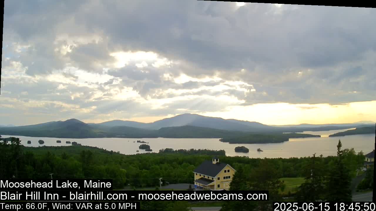 Blair Hill Inn, Moosehead Lake Live Cam , Maine USA