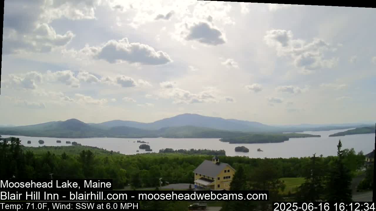 Blair Hill Inn, Moosehead Lake Live Cam , Maine USA