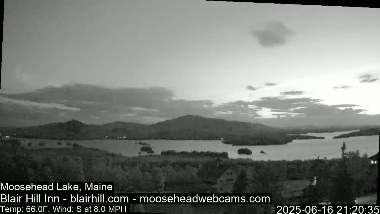 Blair Hill Inn, Moosehead Lake Live Cam , Maine USA