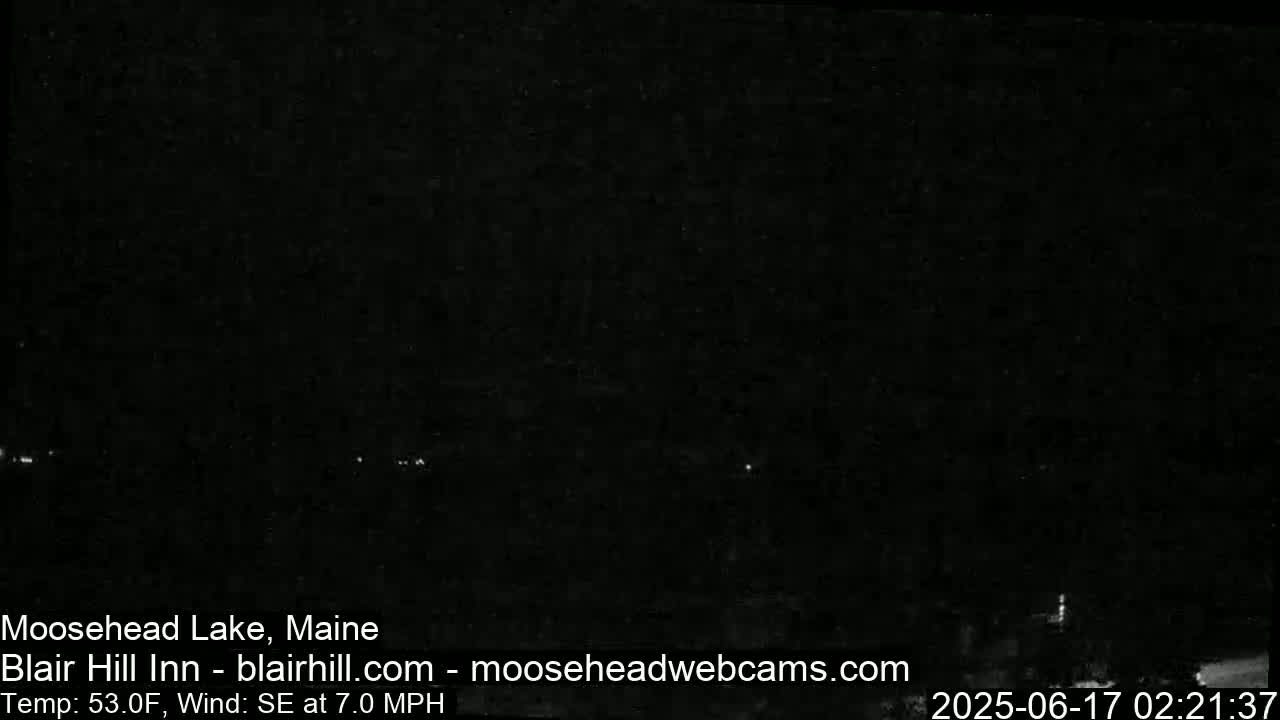 Blair Hill Inn, Moosehead Lake Live Cam , Maine USA
