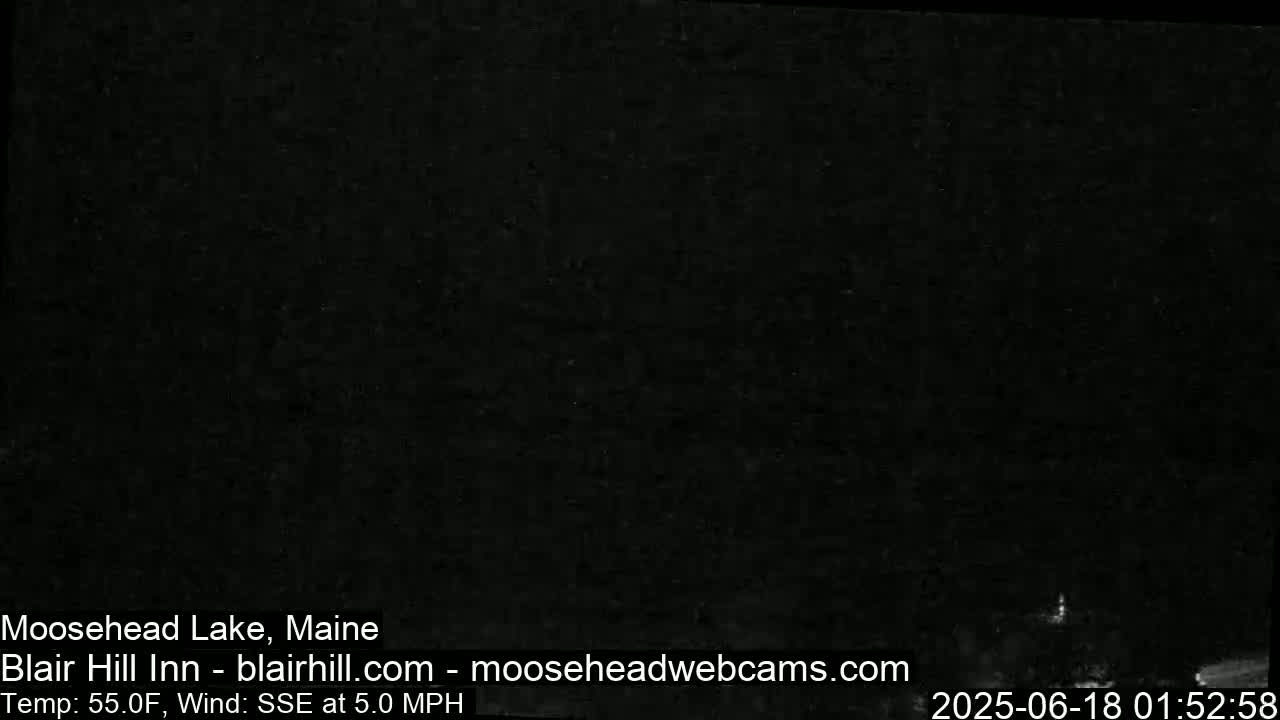Blair Hill Inn, Moosehead Lake Live Cam , Maine USA