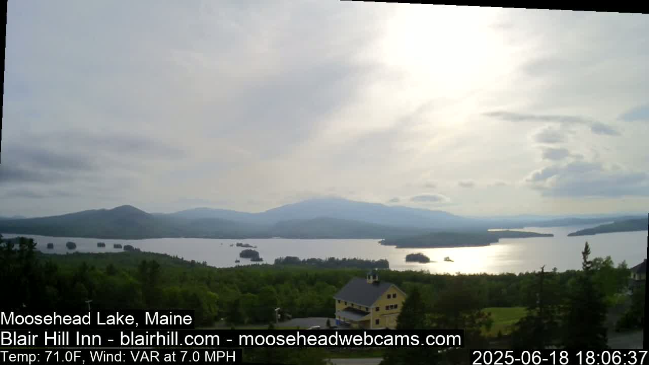 Blair Hill Inn, Moosehead Lake Live Cam , Maine USA