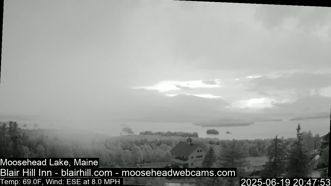 Blair Hill Inn, Moosehead Lake Live Cam , Maine USA