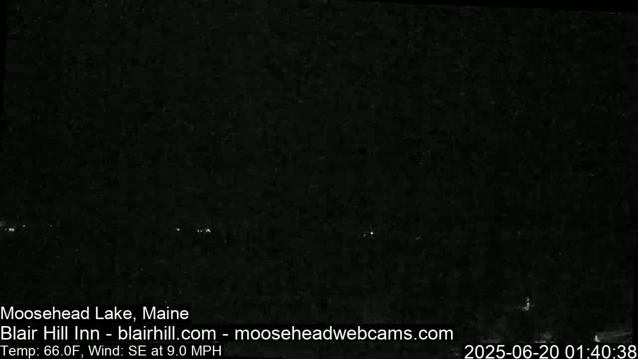 Blair Hill Inn, Moosehead Lake Live Cam , Maine USA