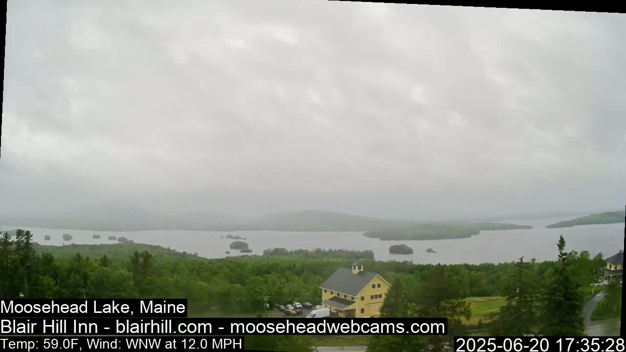 Blair Hill Inn, Moosehead Lake Live Cam , Maine USA