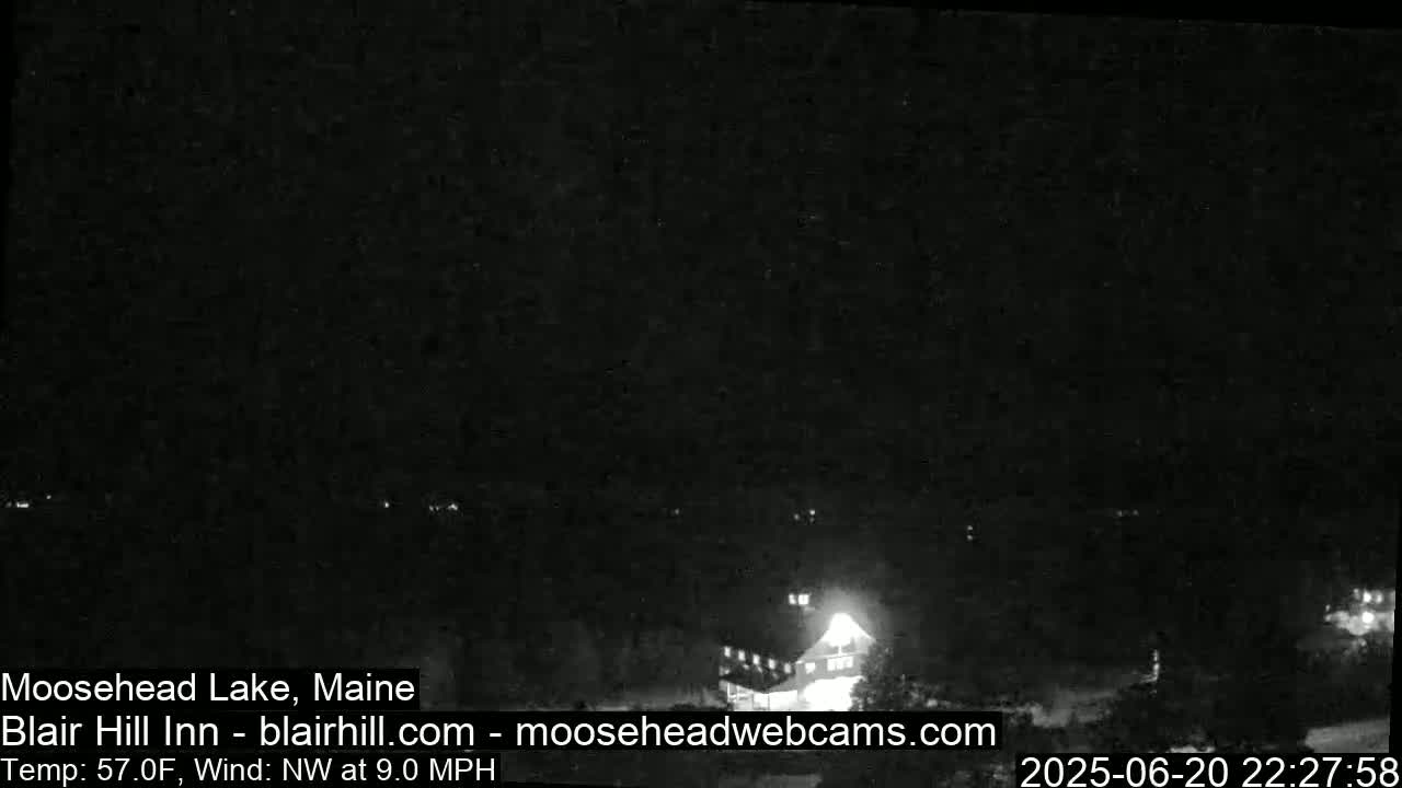 Blair Hill Inn, Moosehead Lake Live Cam , Maine USA