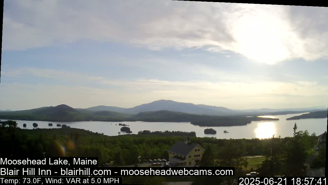 Blair Hill Inn, Moosehead Lake Live Cam , Maine USA