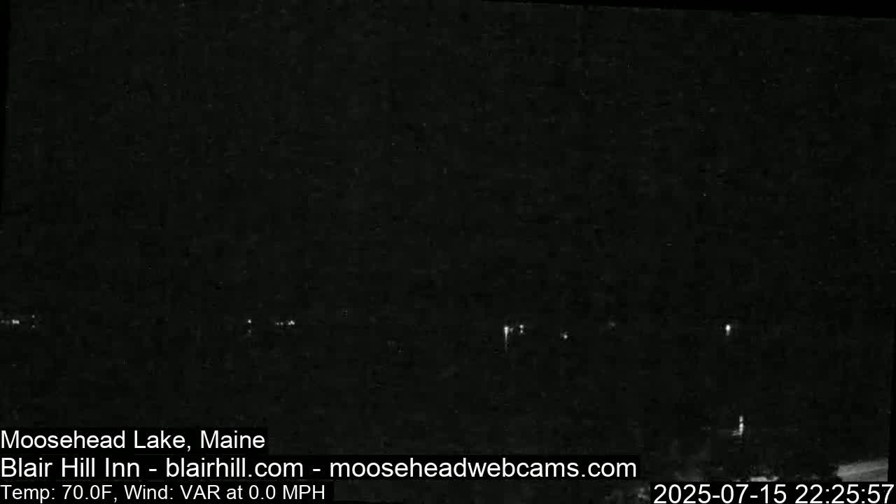 Blair Hill Inn, Moosehead Lake Live Cam , Maine USA