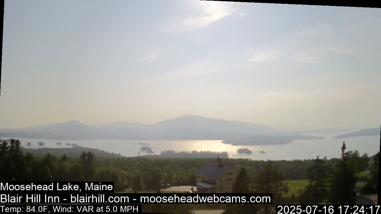 Blair Hill Inn, Moosehead Lake Live Cam , Maine USA