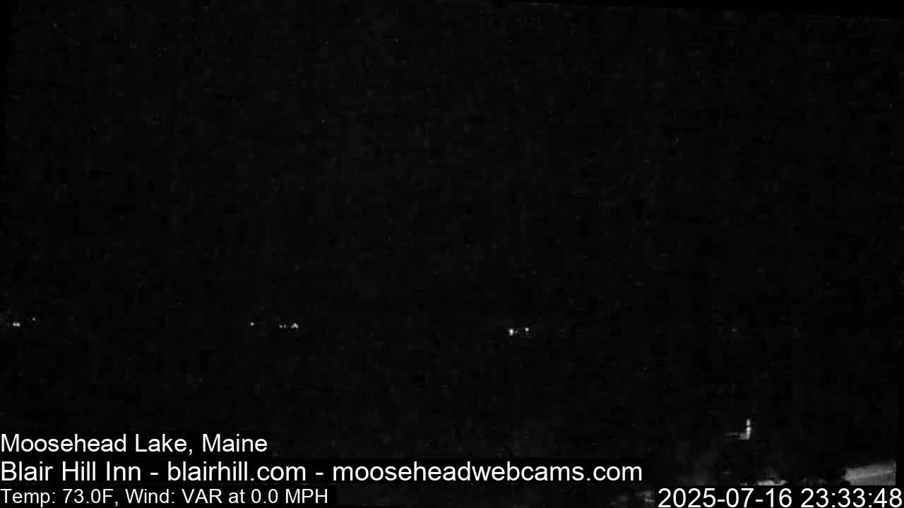 Blair Hill Inn, Moosehead Lake Live Cam , Maine USA