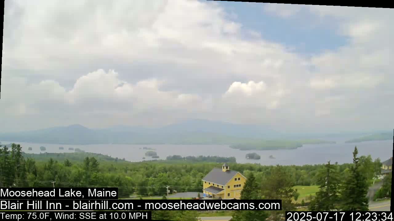 Blair Hill Inn, Moosehead Lake Live Cam , Maine USA